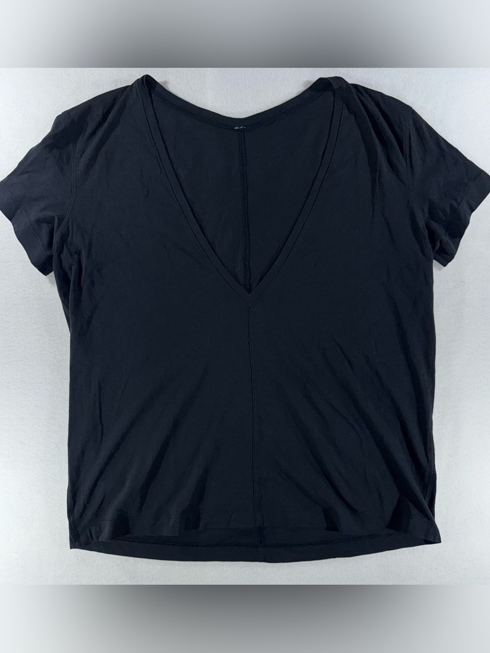 Lululemon Deep Cove Tee W3AJQS deep V neck workout yoga Pilates cotton casual